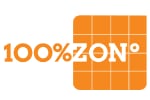 100%ZON - zonnepaneel installateur rond Plakkebord